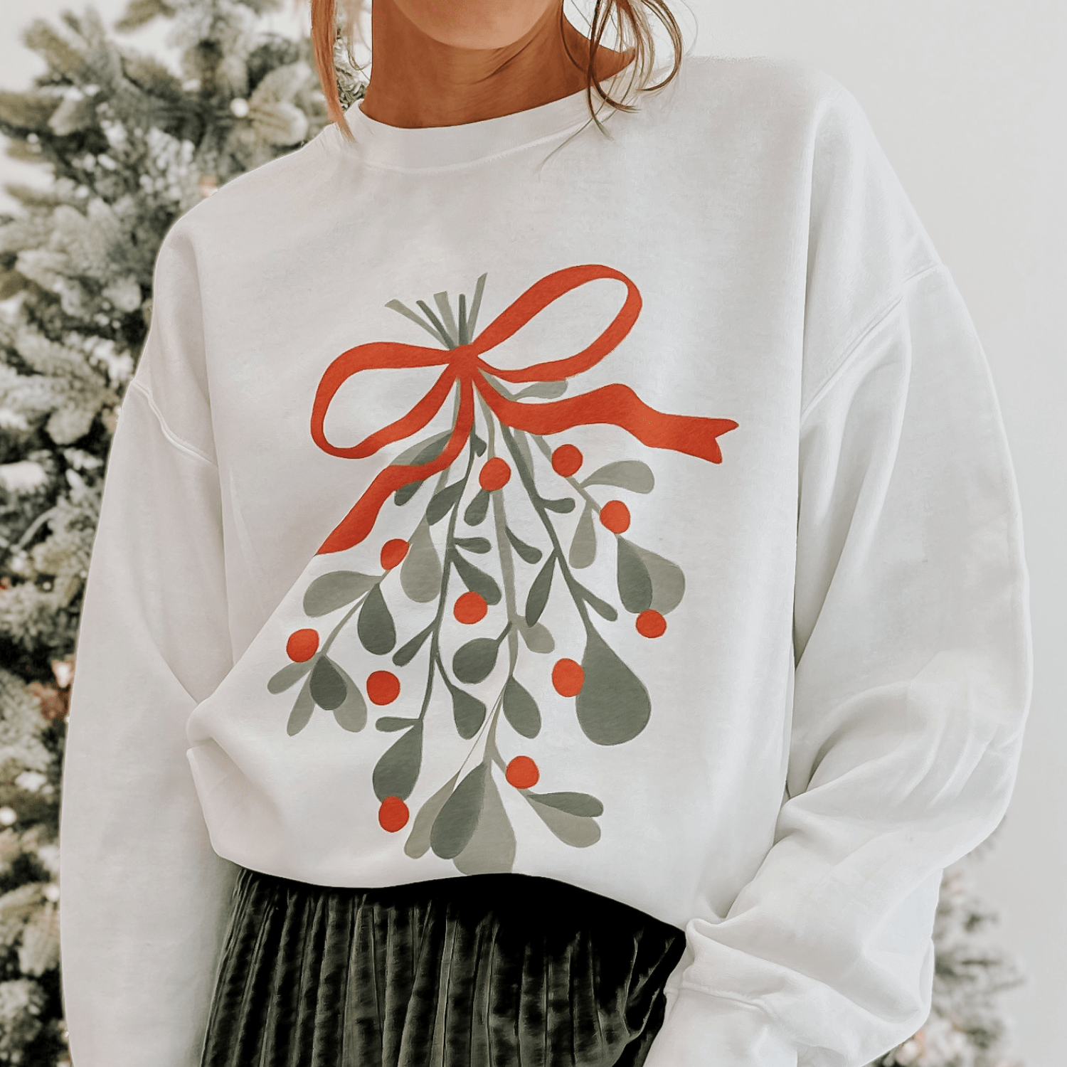 Holly Bow Sweatshirt