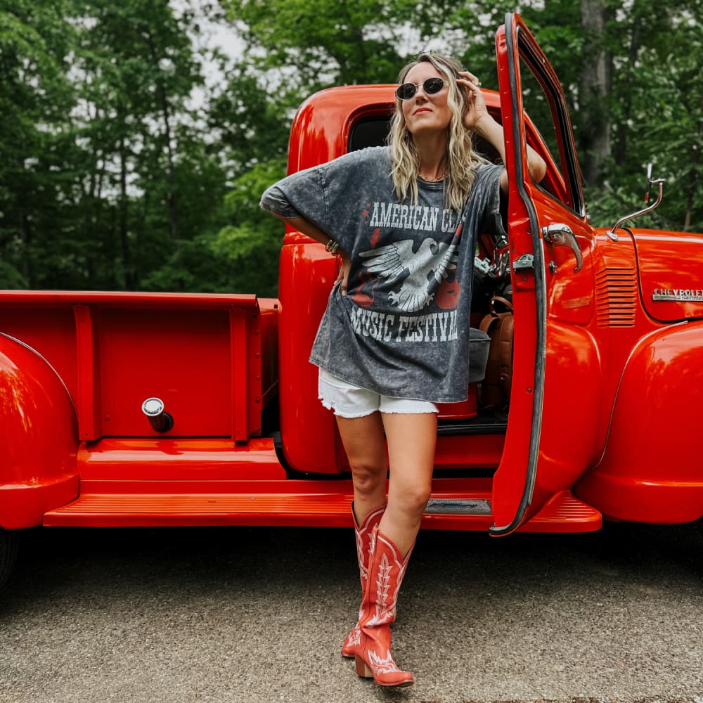 American Festival Oversized Tee