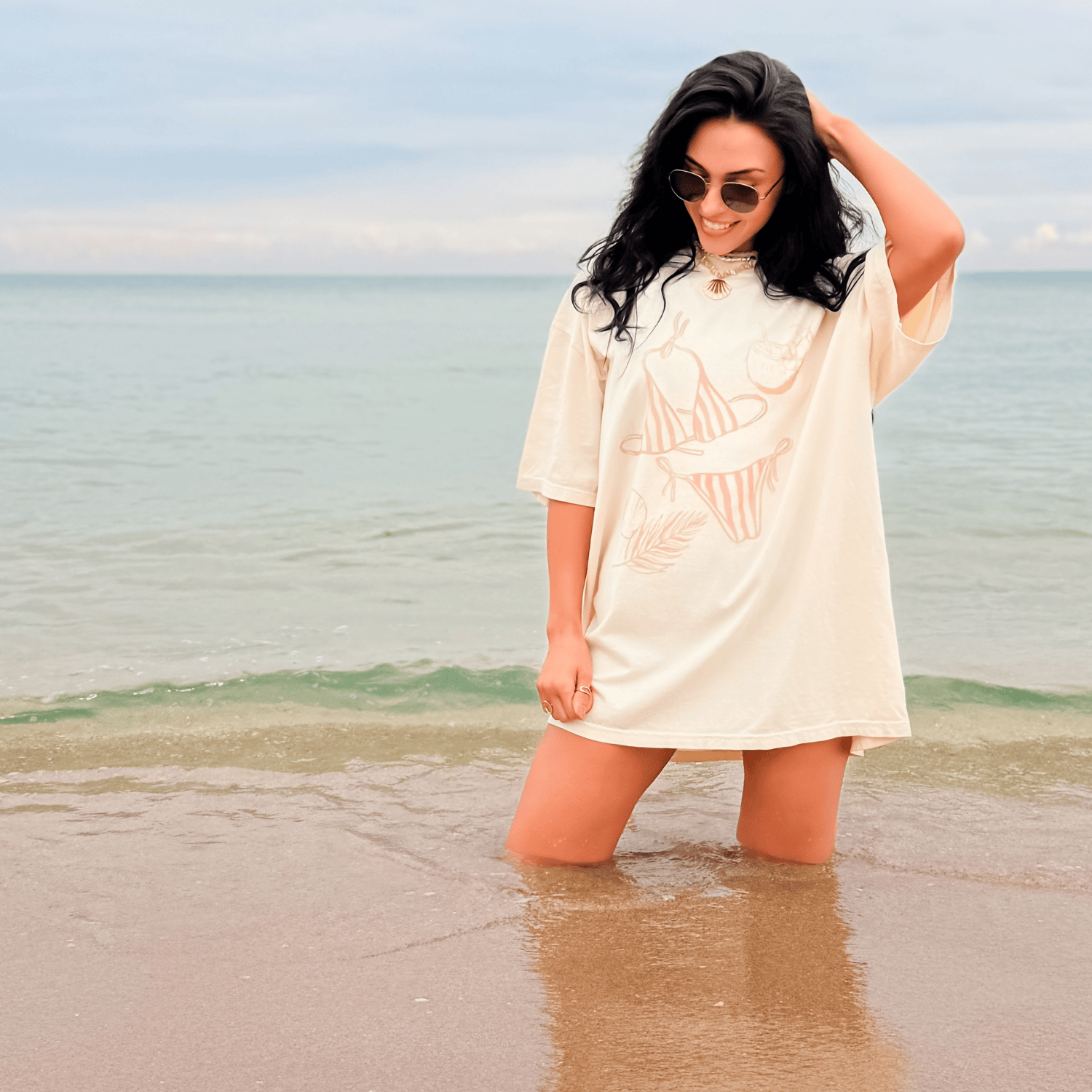 model wearing Resort Girl Tee