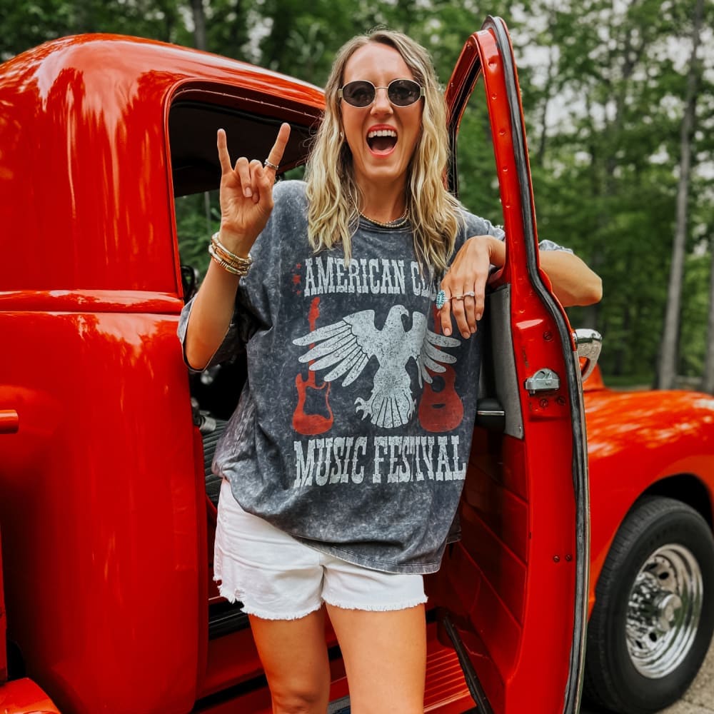 American Festival Oversized Tee