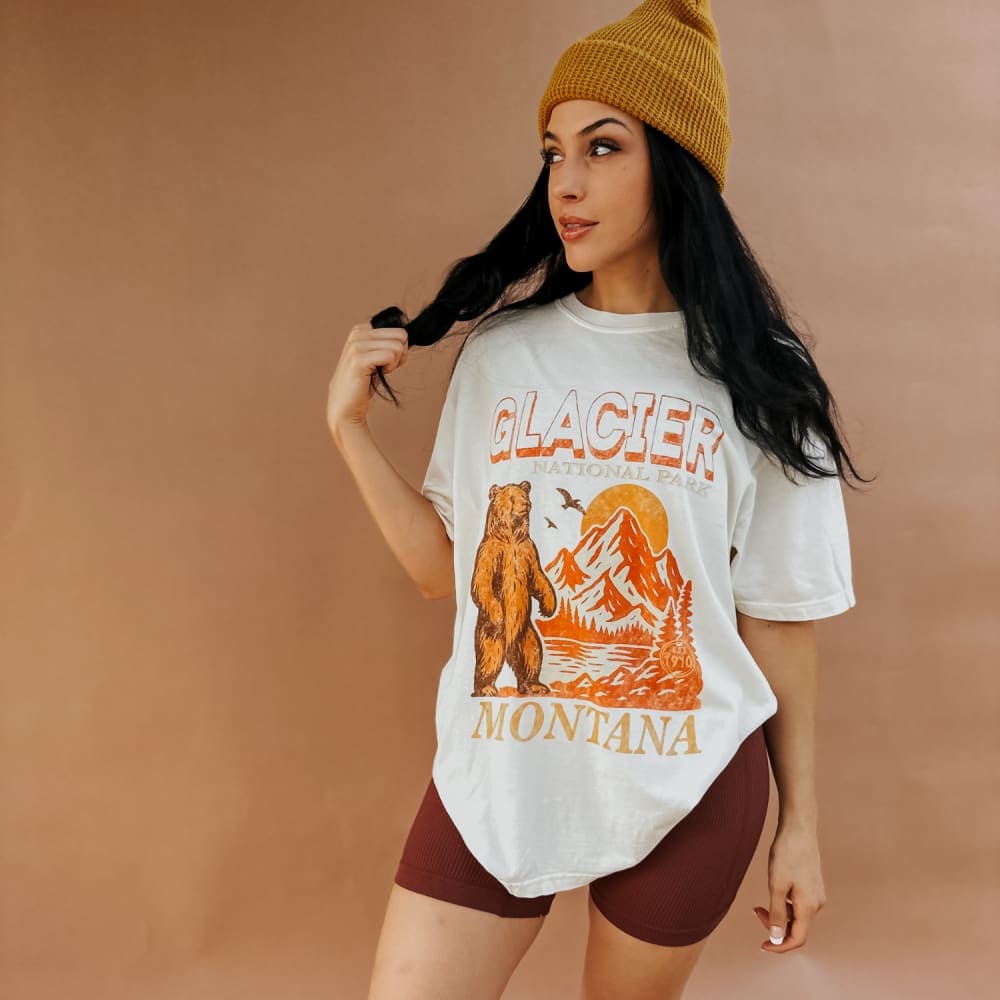 Glacier Heritage National Parks Tee NEW