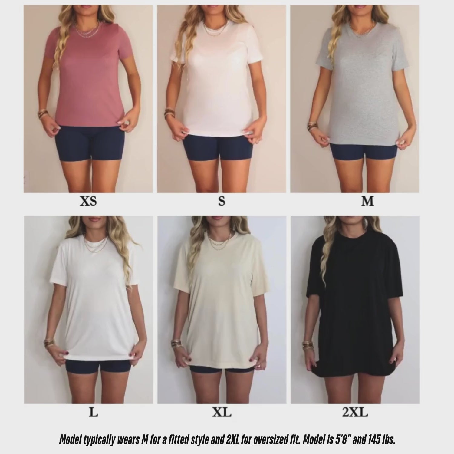 video of model wearing blank mountain moverz tees