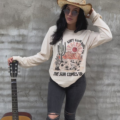 video of model wearing mountain moverz tees
