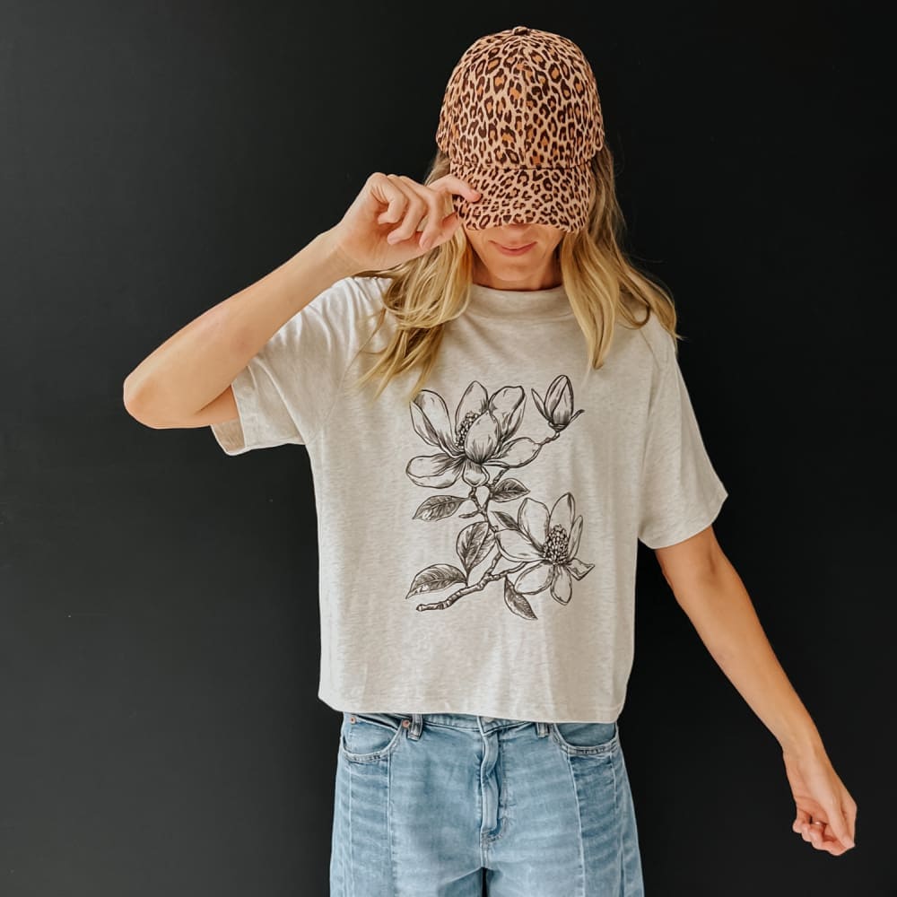 Sketch Bloom Boxy Crop - NEW